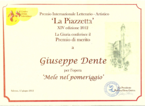 Premio Internazionale La Piazzetta SALERNO 2011